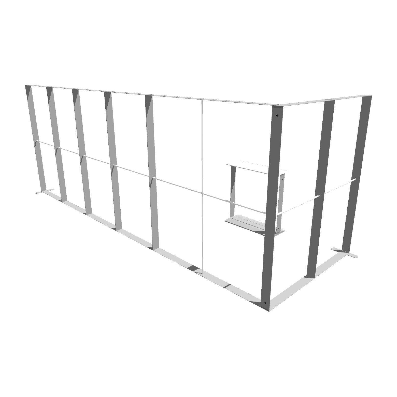 Stand Expozitional KIT H225 spate lateral stand