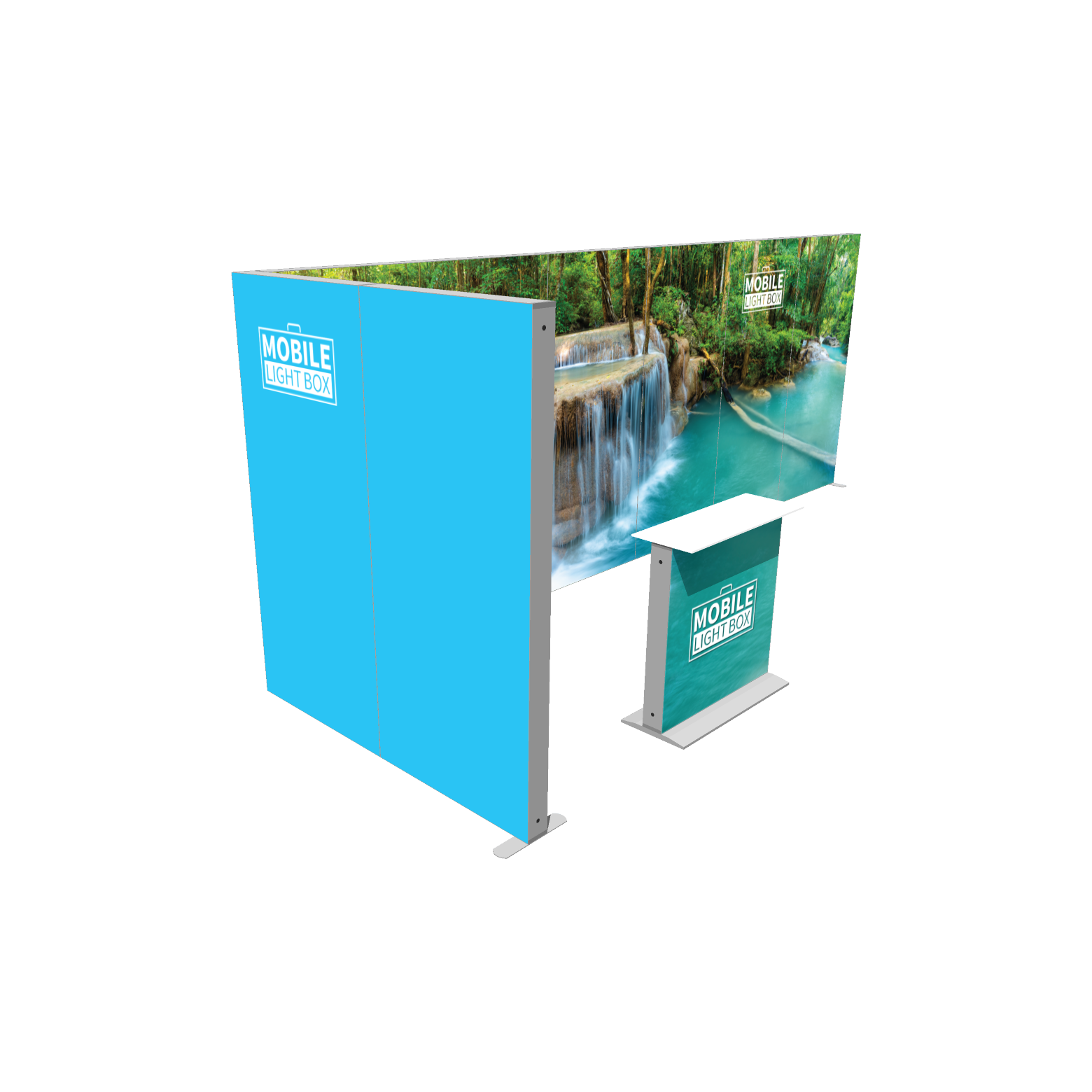 Stand Expozitional KIT H225 stanga lateral print